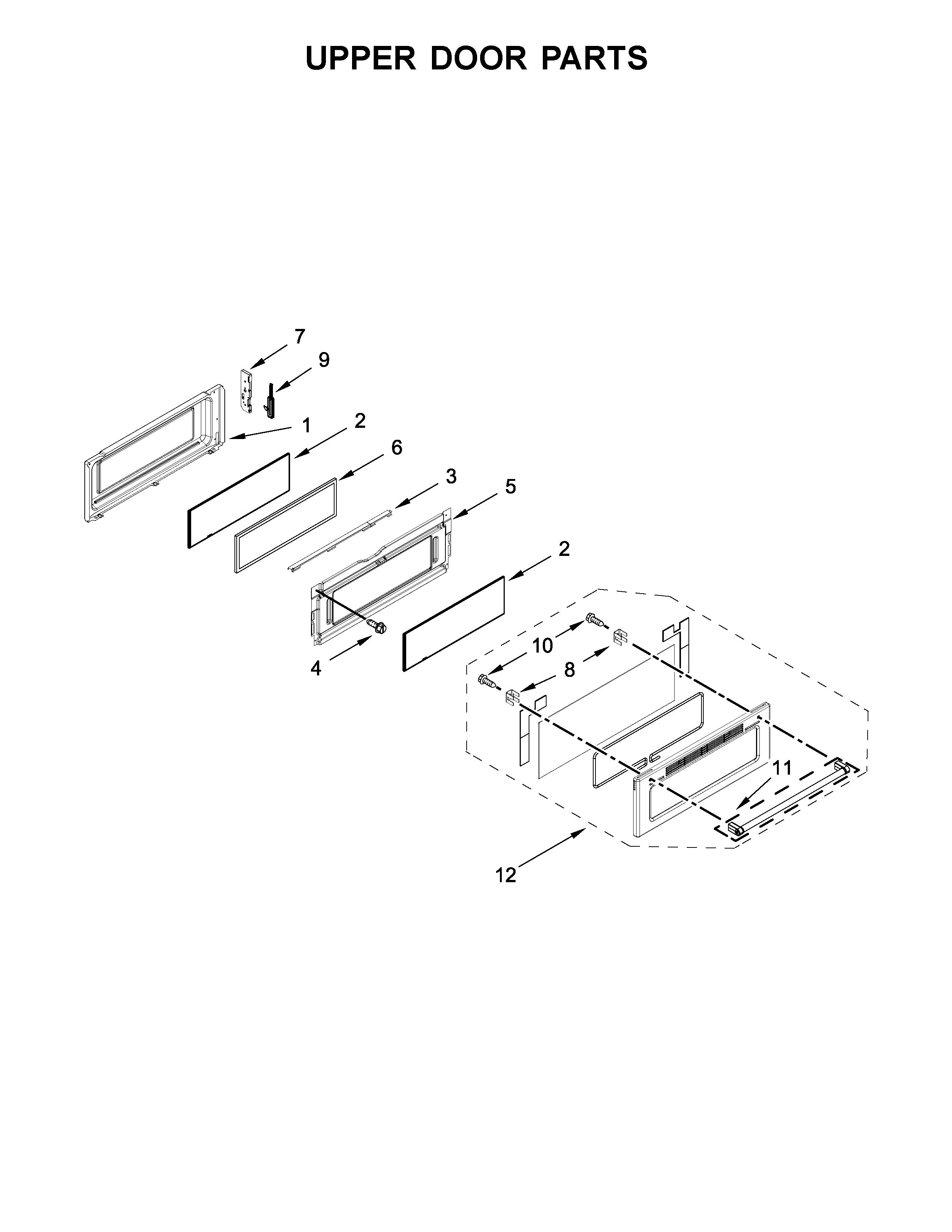 Upper door parts