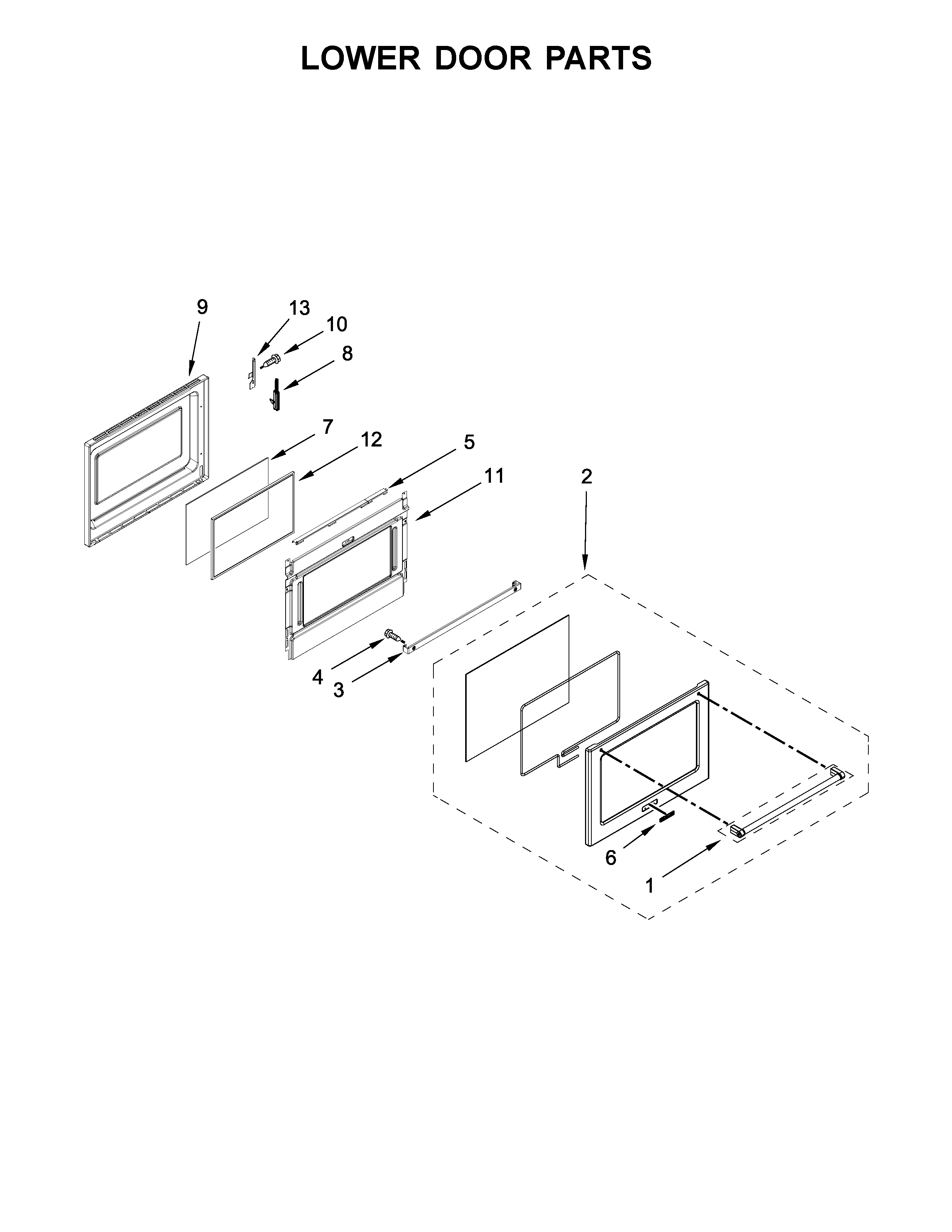 Lower door parts
