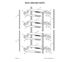 Gladiator GARC304RGG0 rack shelving parts diagram