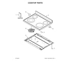 Whirlpool YWFE520S0FS1 cooktop parts diagram