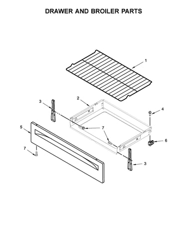 Drawer and broiler parts