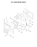 30" oven door parts