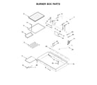 KitchenAid KDRS463VMW01 burner box parts diagram