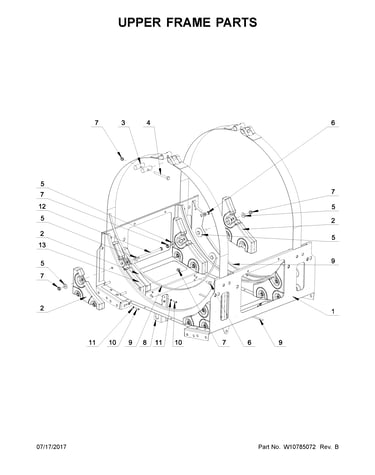 Upper frame parts