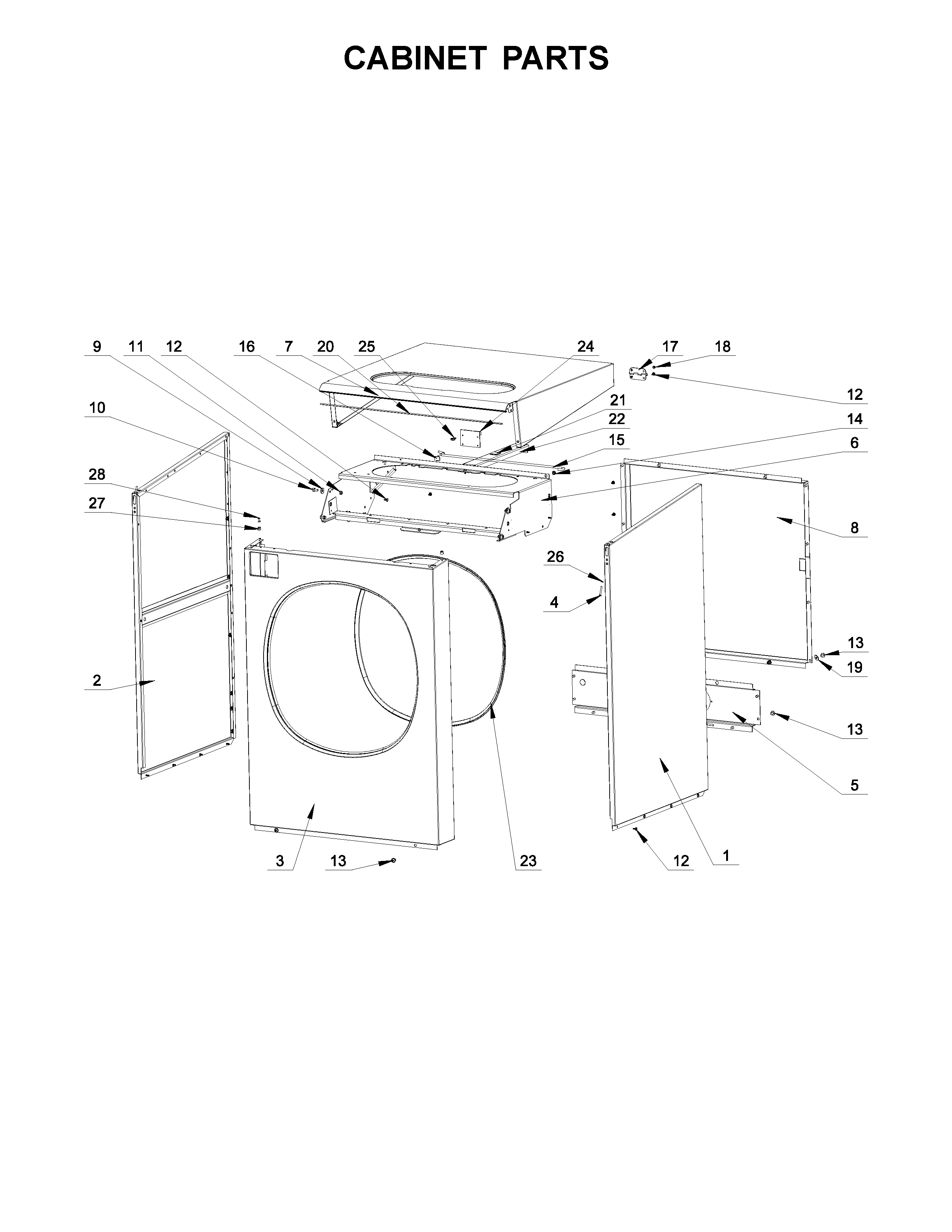 Cabinet parts