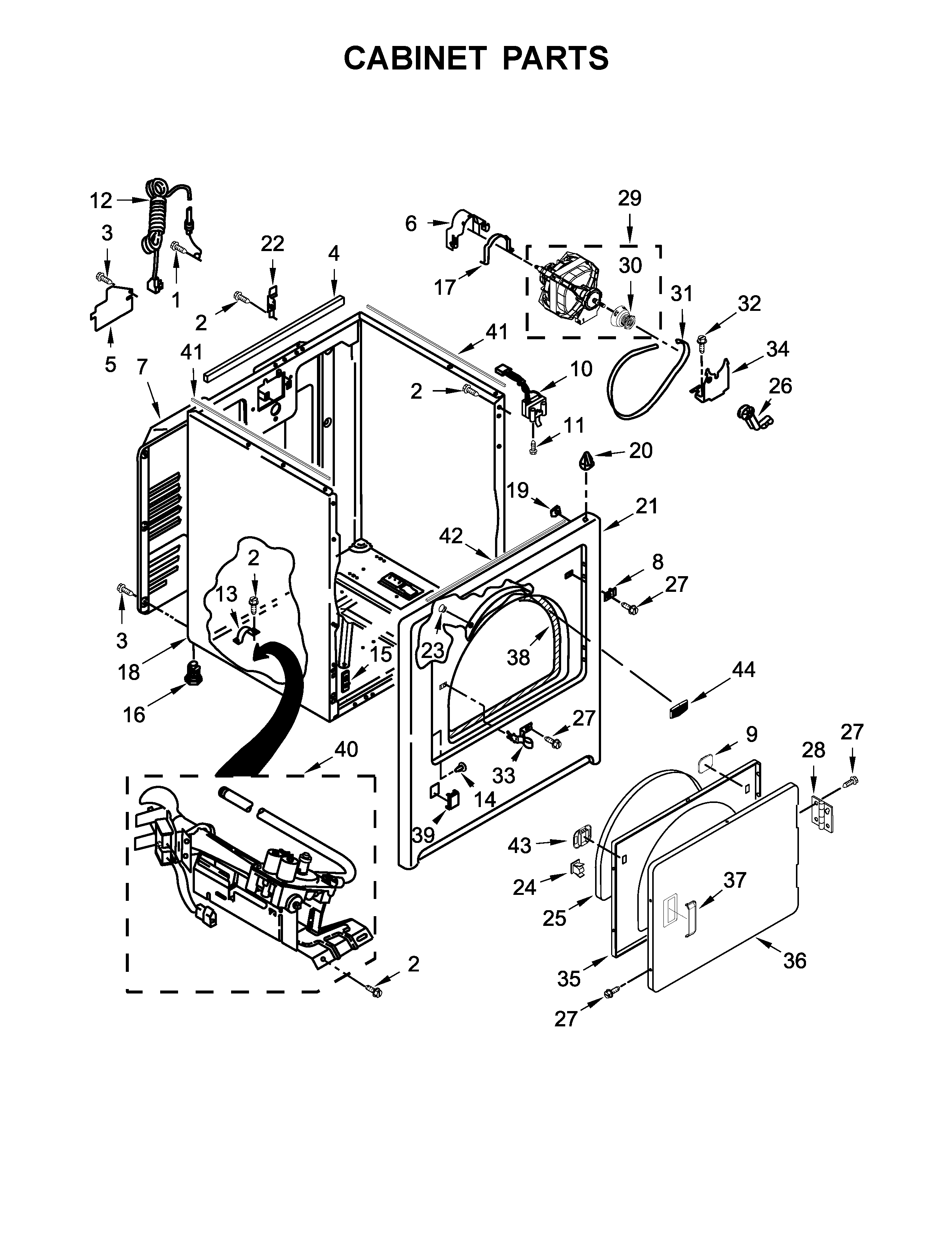 Cabinet parts