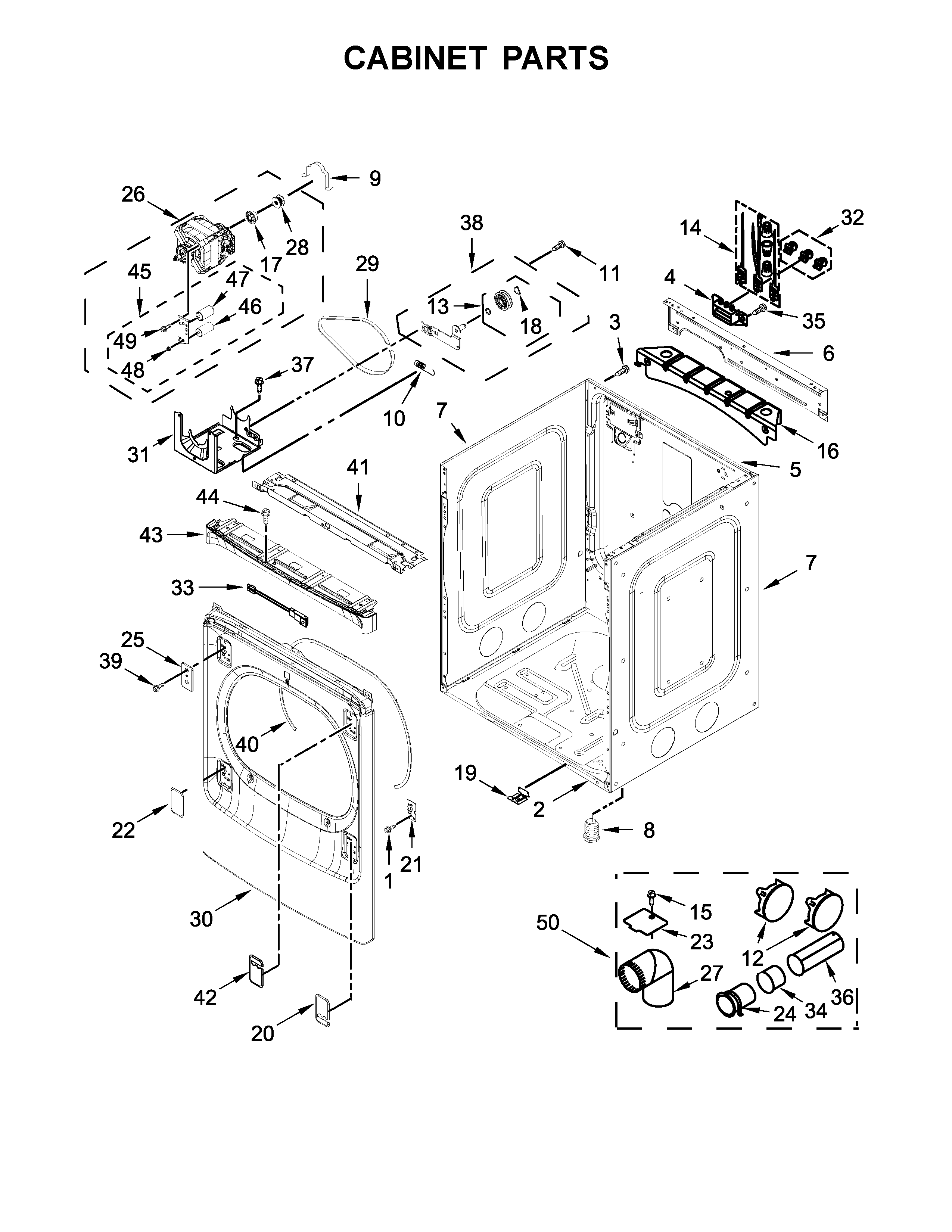Cabinet parts
