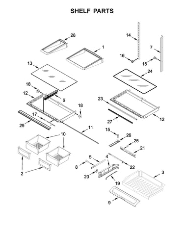 Shelf parts