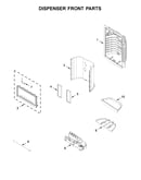 Dispenser front parts