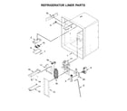 Amana AFI2539ERB02 refrigerator liner parts diagram