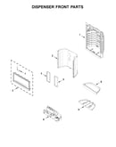 Dispenser front parts