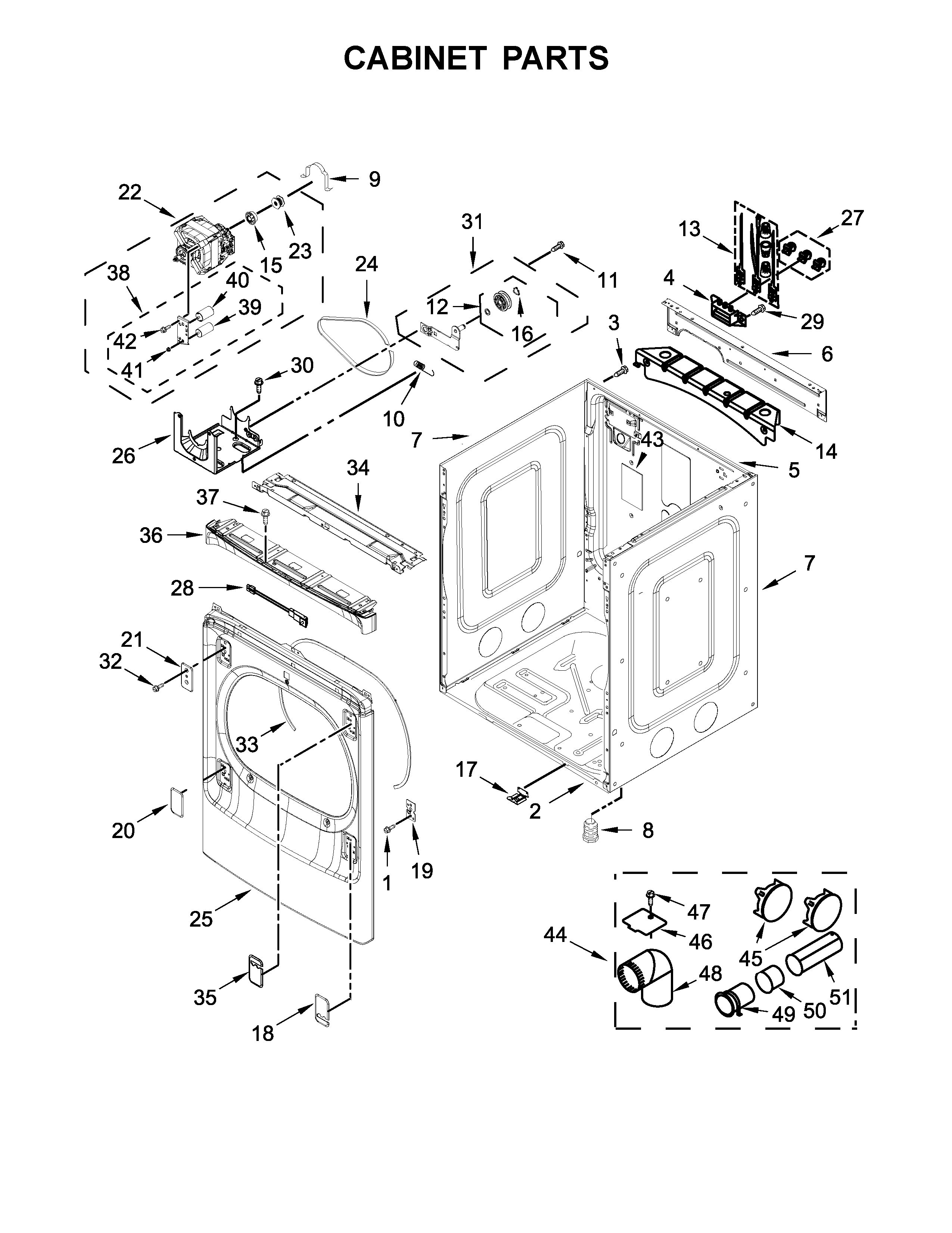 Cabinet parts