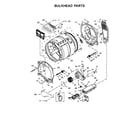 Maytag MEDB955FW1 bulkhead parts diagram