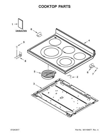 Cooktop parts