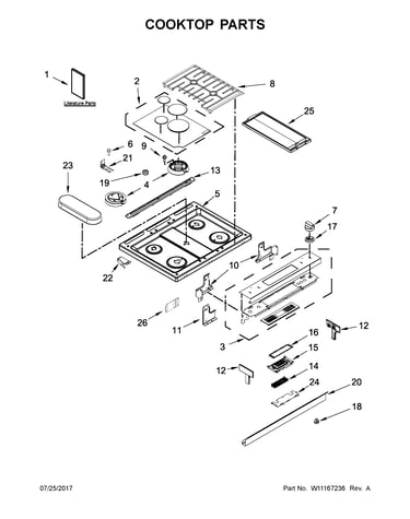 Cooktop parts