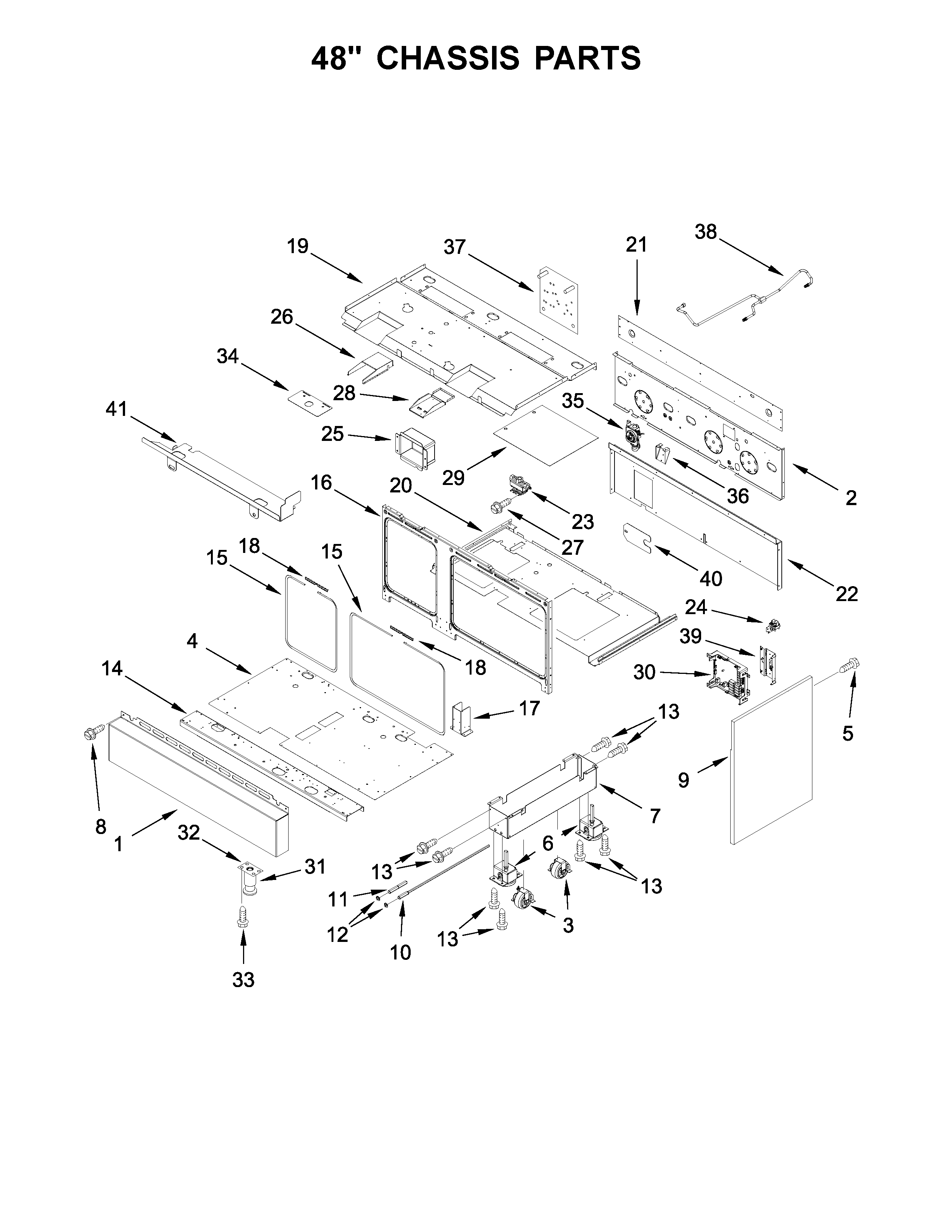 48" chassis parts