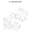 30" oven door parts