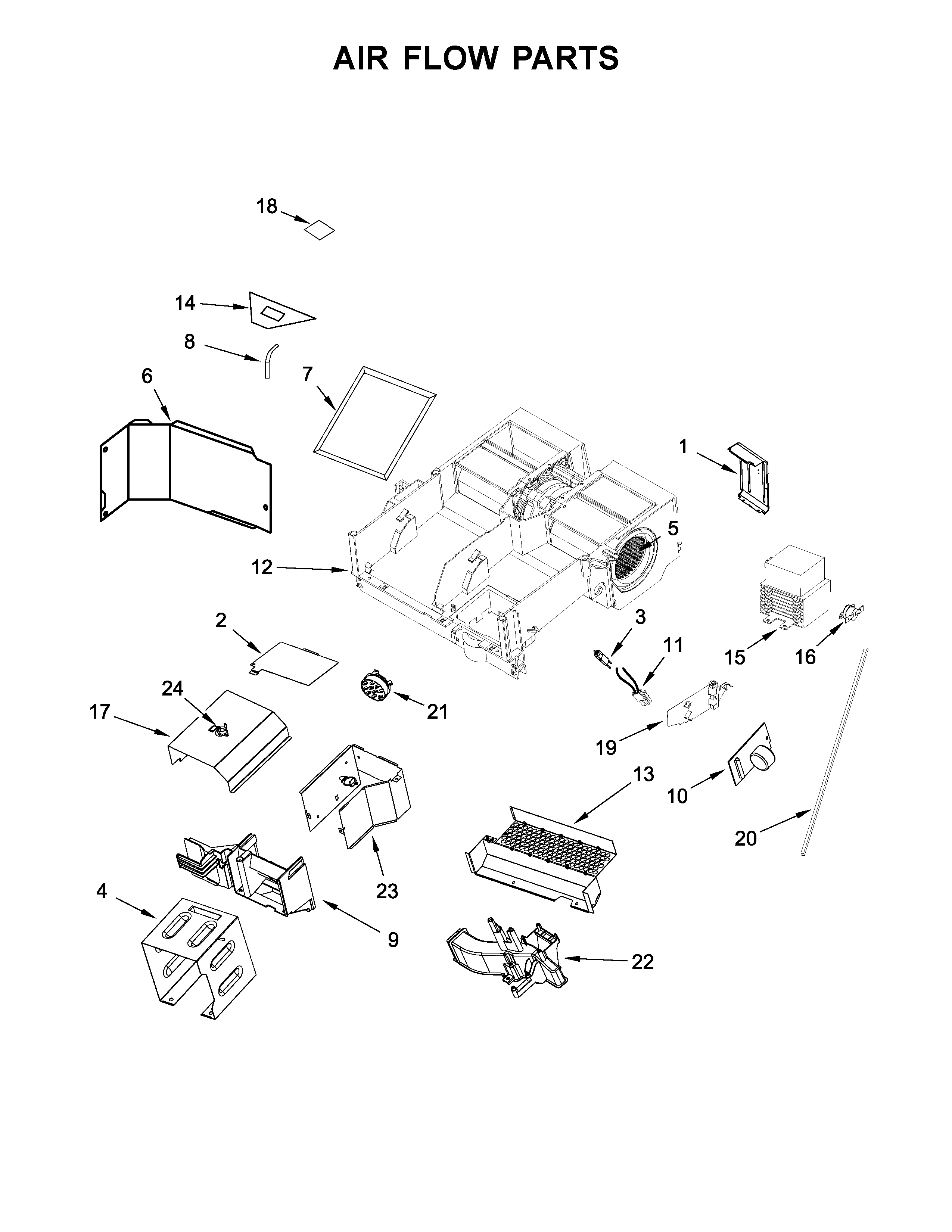 Air flow parts