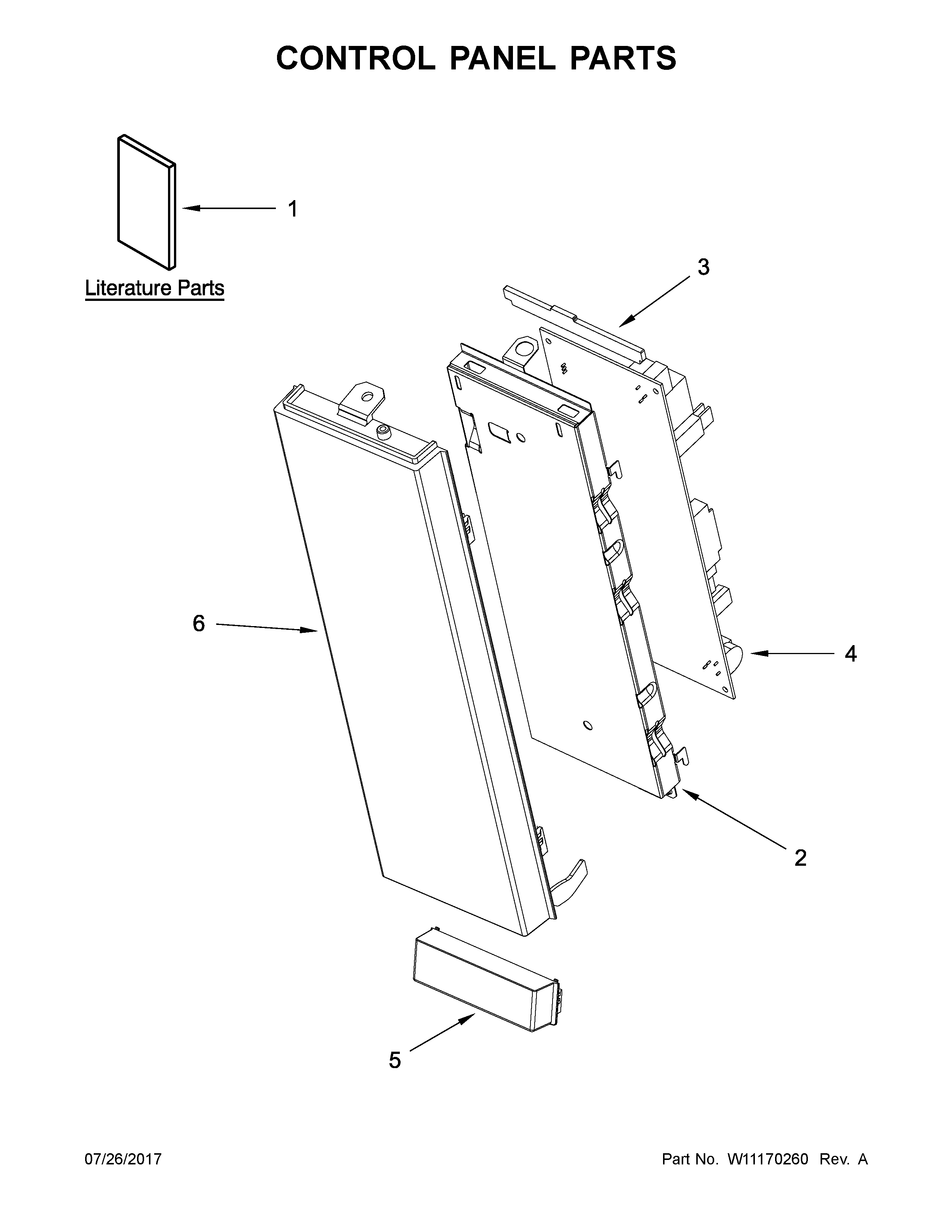 Control panel parts