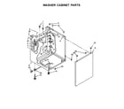 Whirlpool WET4024EW0 washer cabinet parts diagram