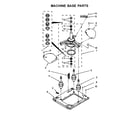 Whirlpool WET4024EW0 machine base parts diagram