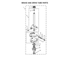 Whirlpool WET4024EW0 brake and drive tube parts diagram