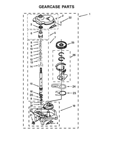Gearcase parts