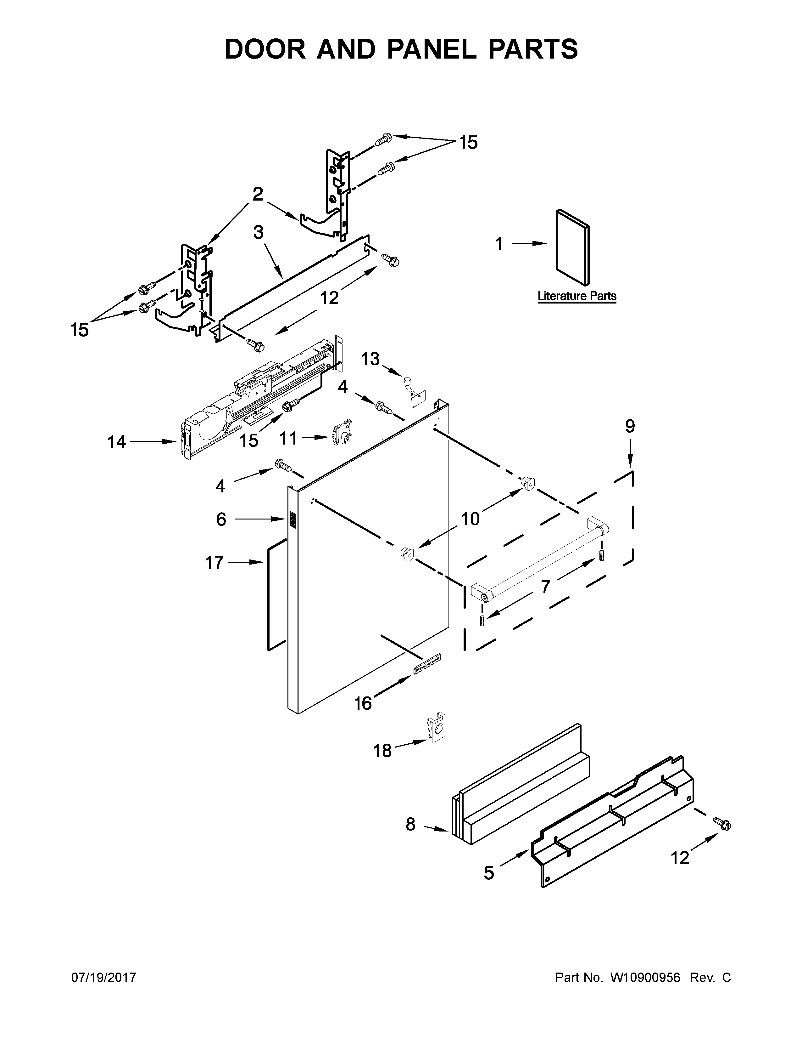 Door and panel parts