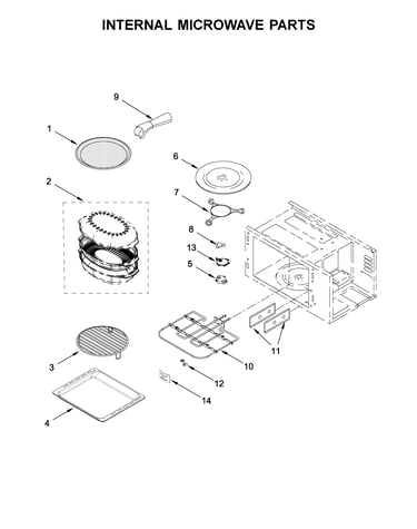 Internal microwave parts