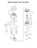 Motor, basket and tub parts