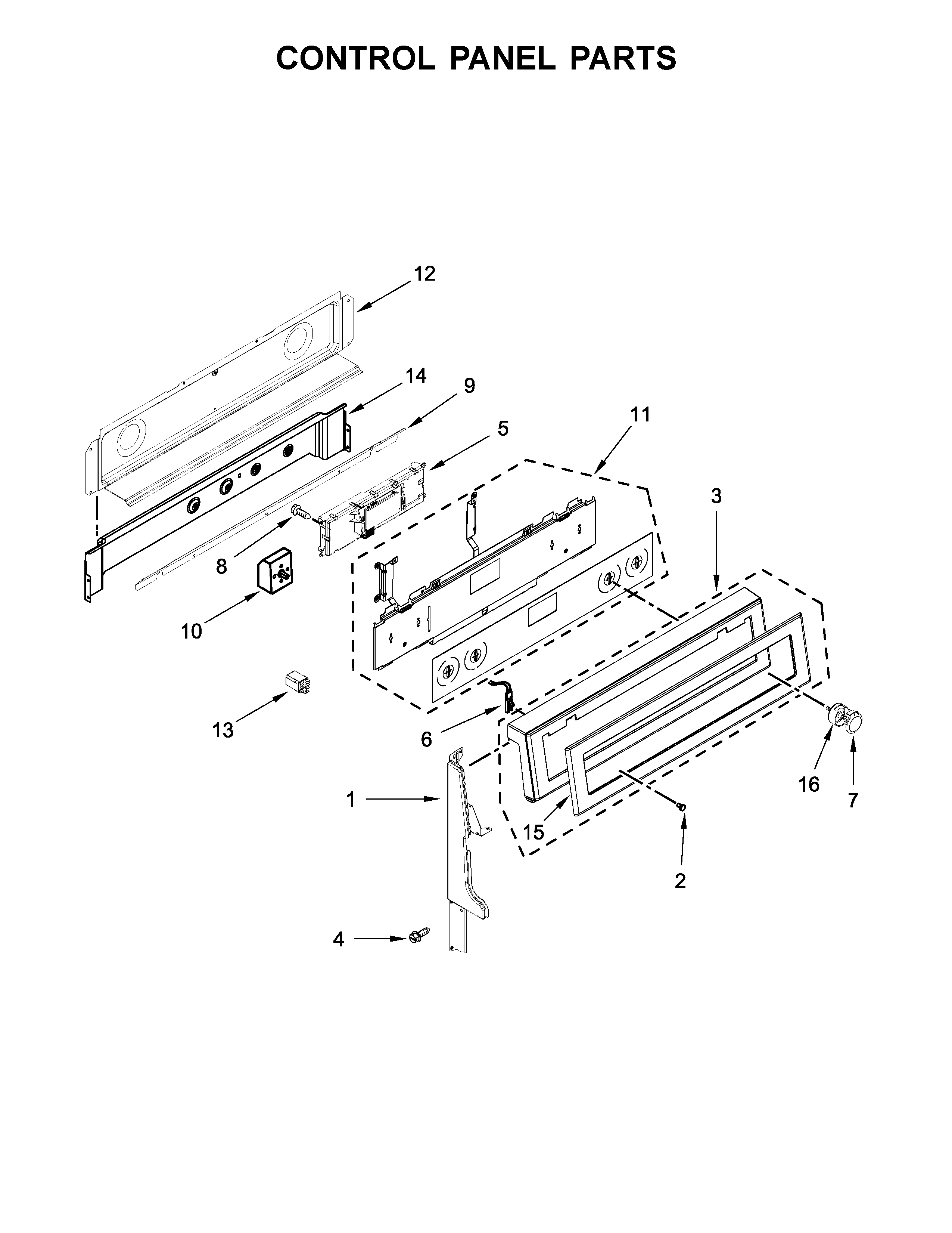 Control panel parts
