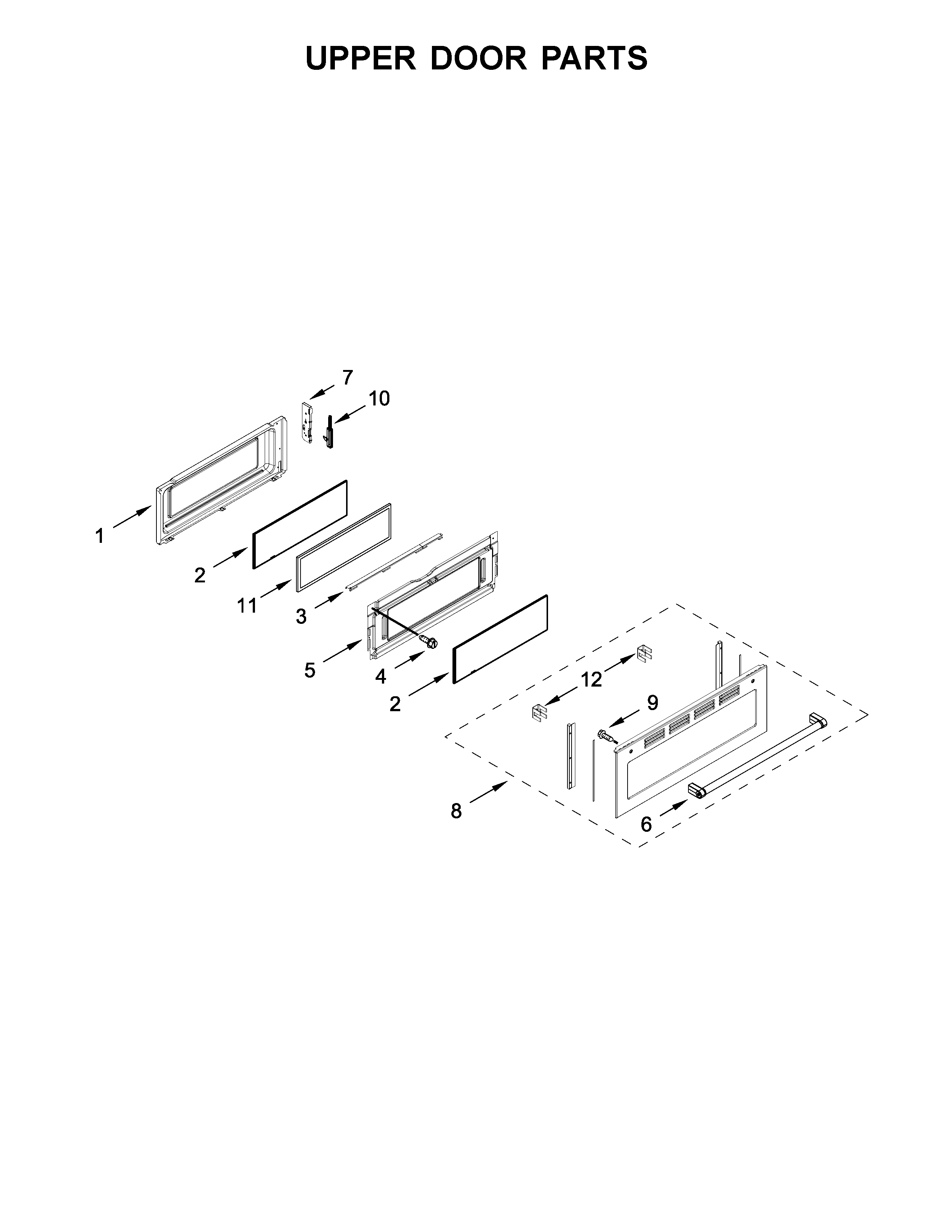 Upper door parts