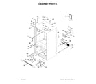 Whirlpool WRF555SDHV01 cabinet parts diagram