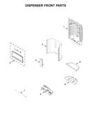Dispenser front parts