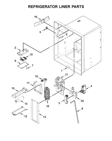Refrigerator liner parts