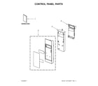 Whirlpool WMH76718AW1 control panel parts diagram
