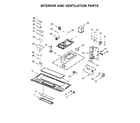 Whirlpool WMH76718AB1 interior and ventilation parts diagram