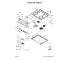 Ikea YIEL730CS1 cooktop parts diagram