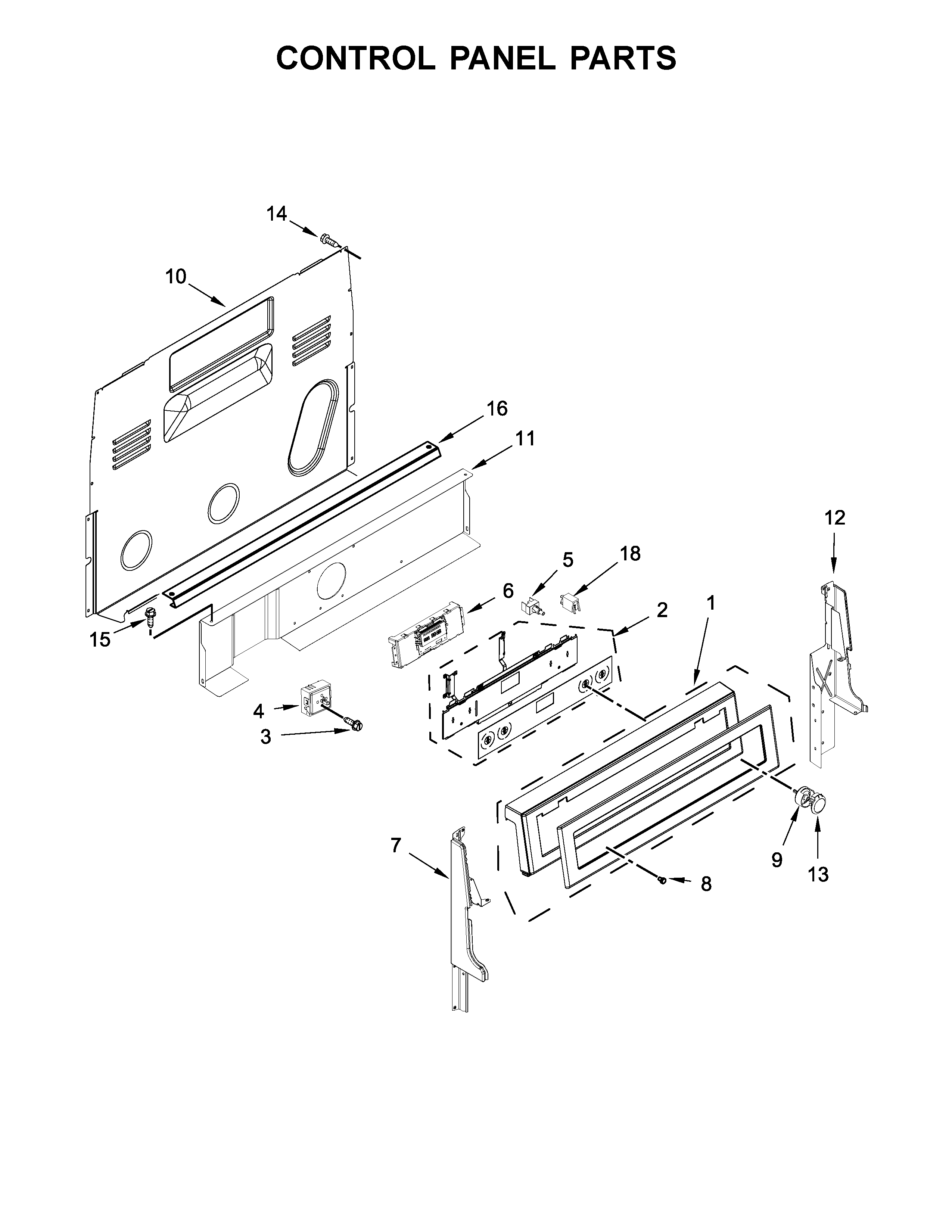 Control panel parts
