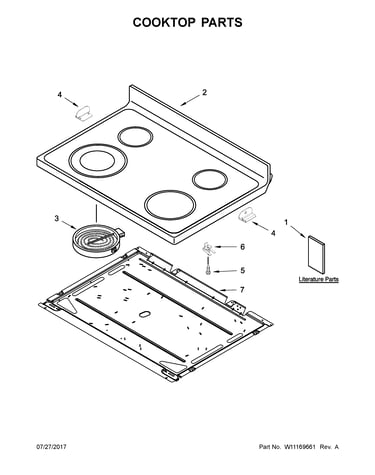 Cooktop parts