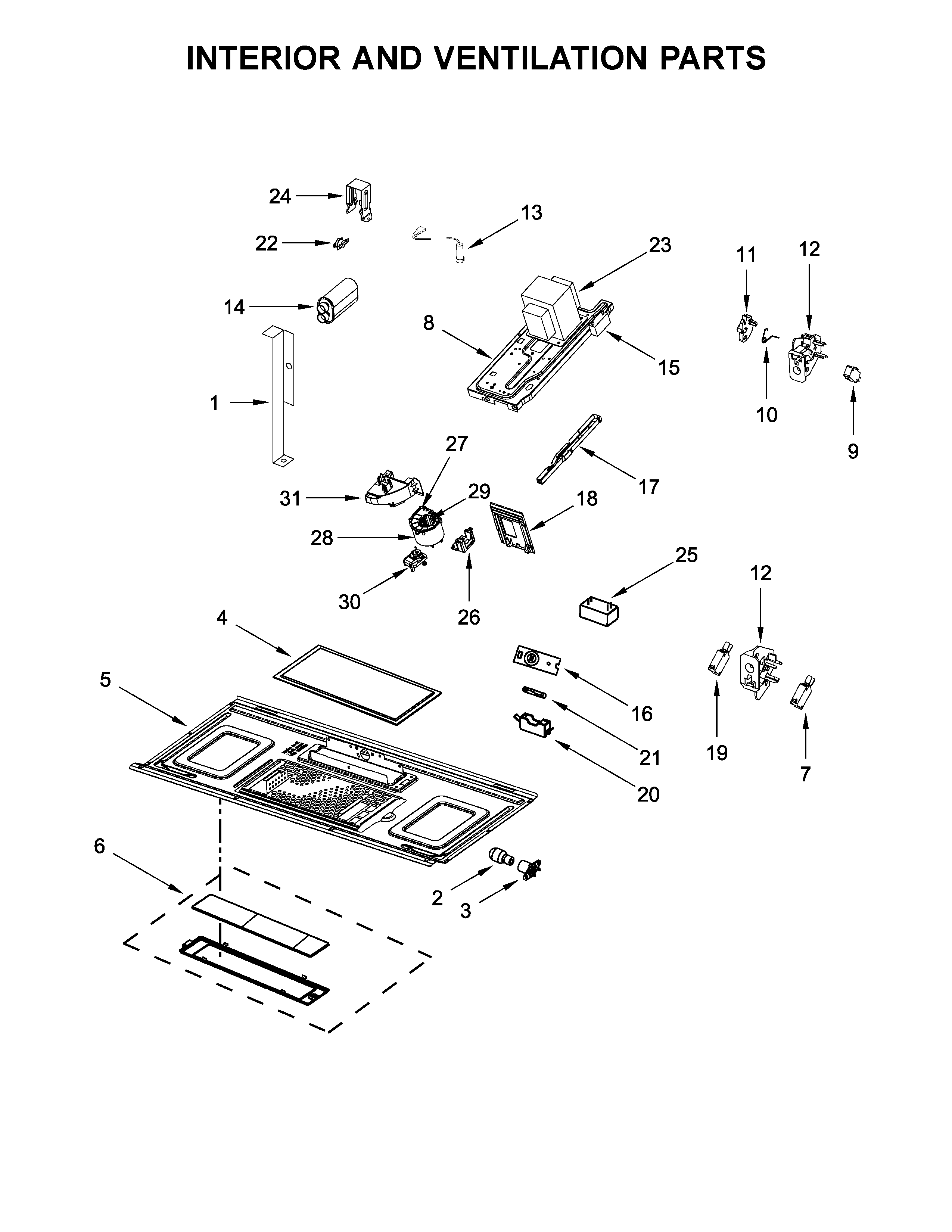 INTERIOR AND VENTILATION PARTS