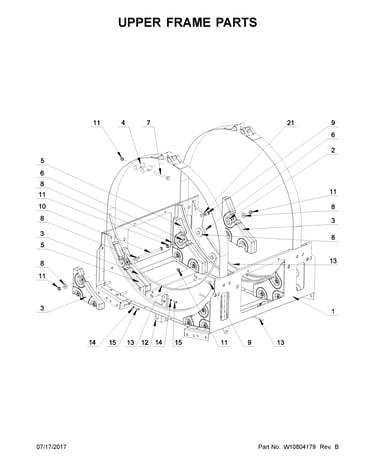 Upper frame parts