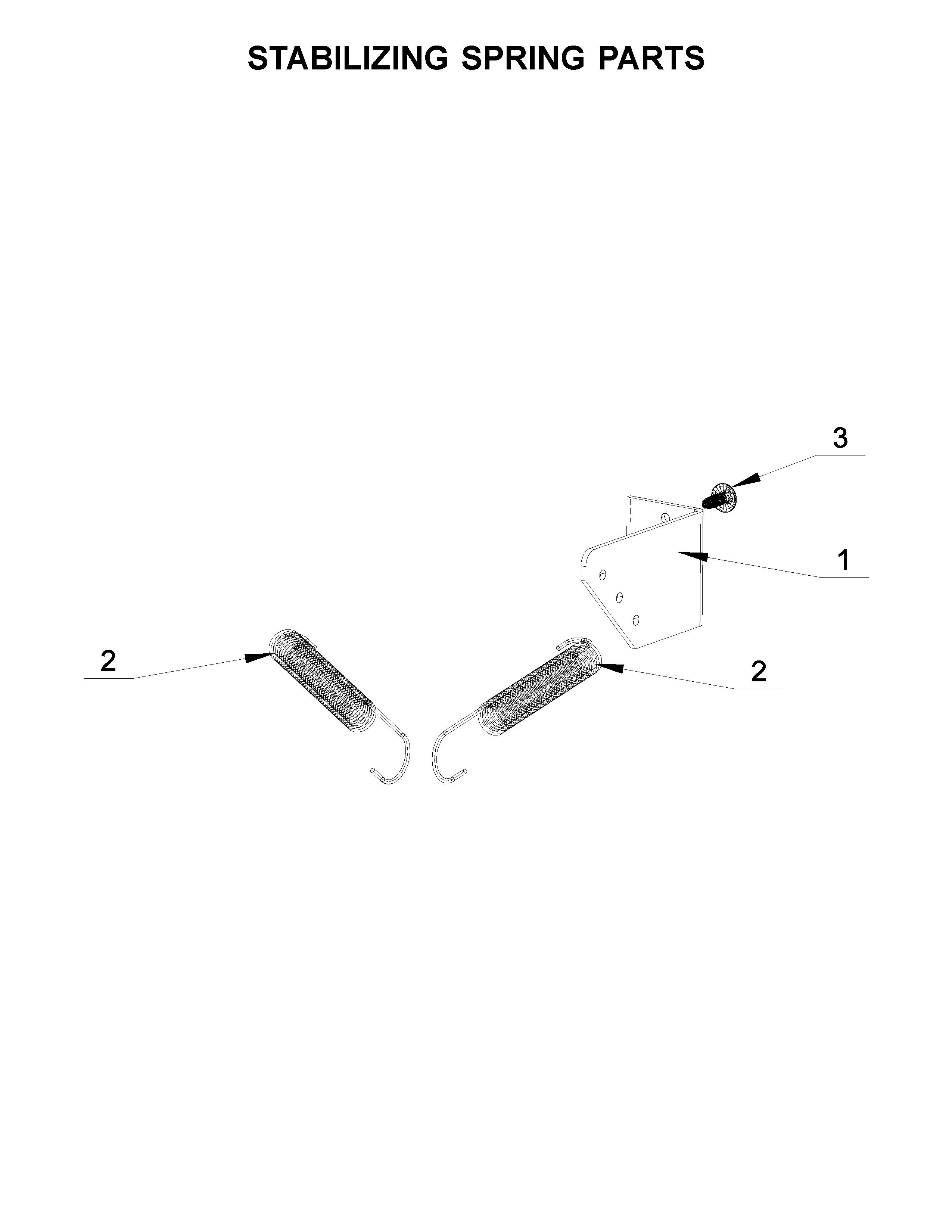 Stabilizing spring parts