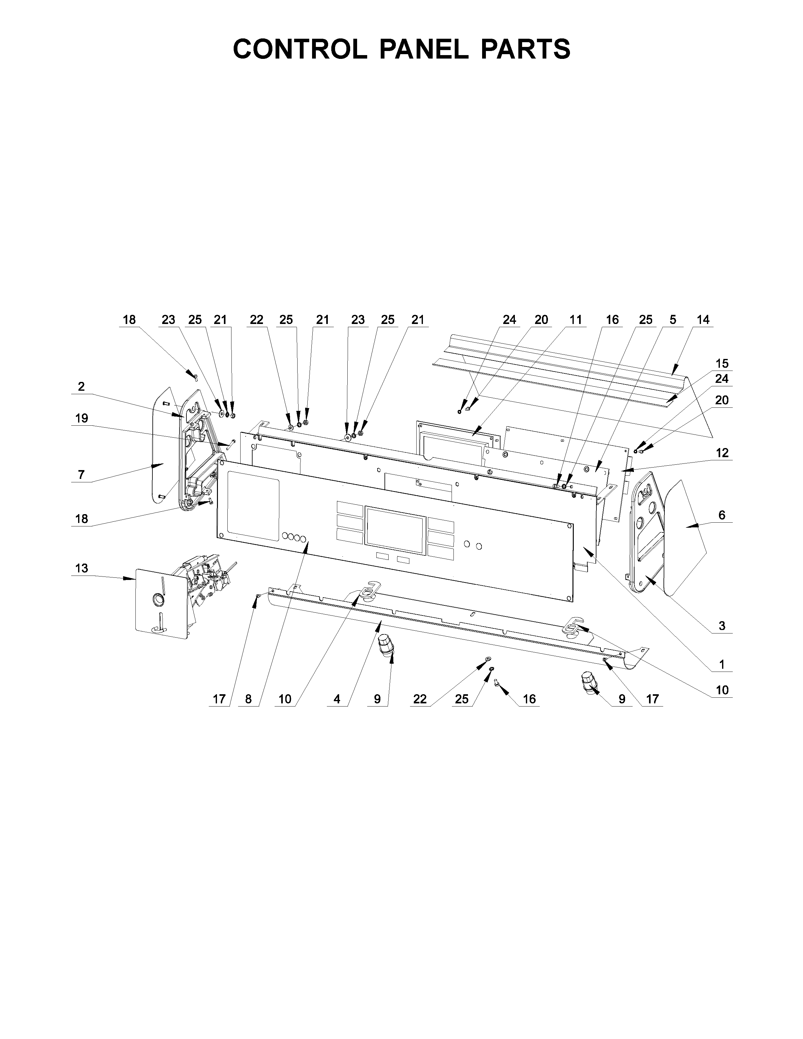 Control panel parts