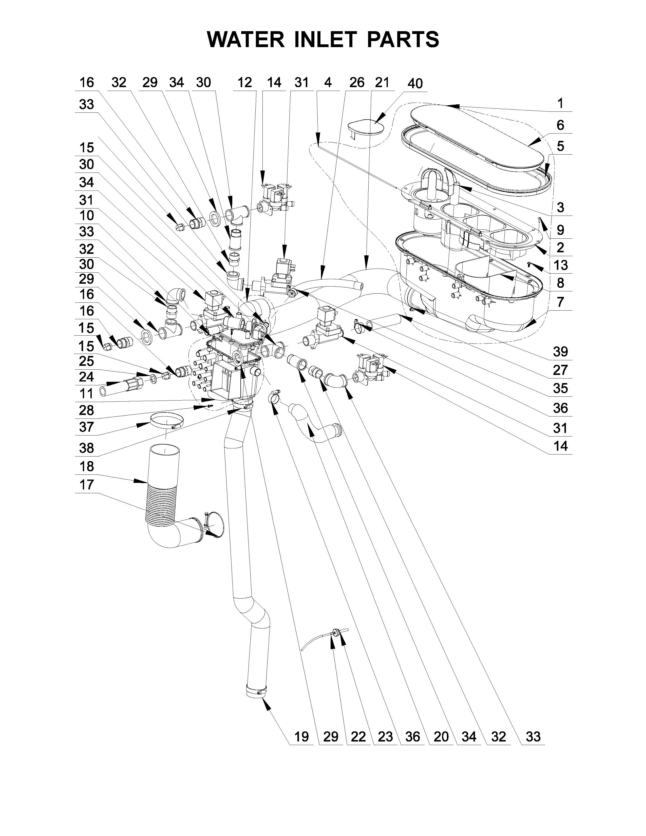 WATER INLET PARTS