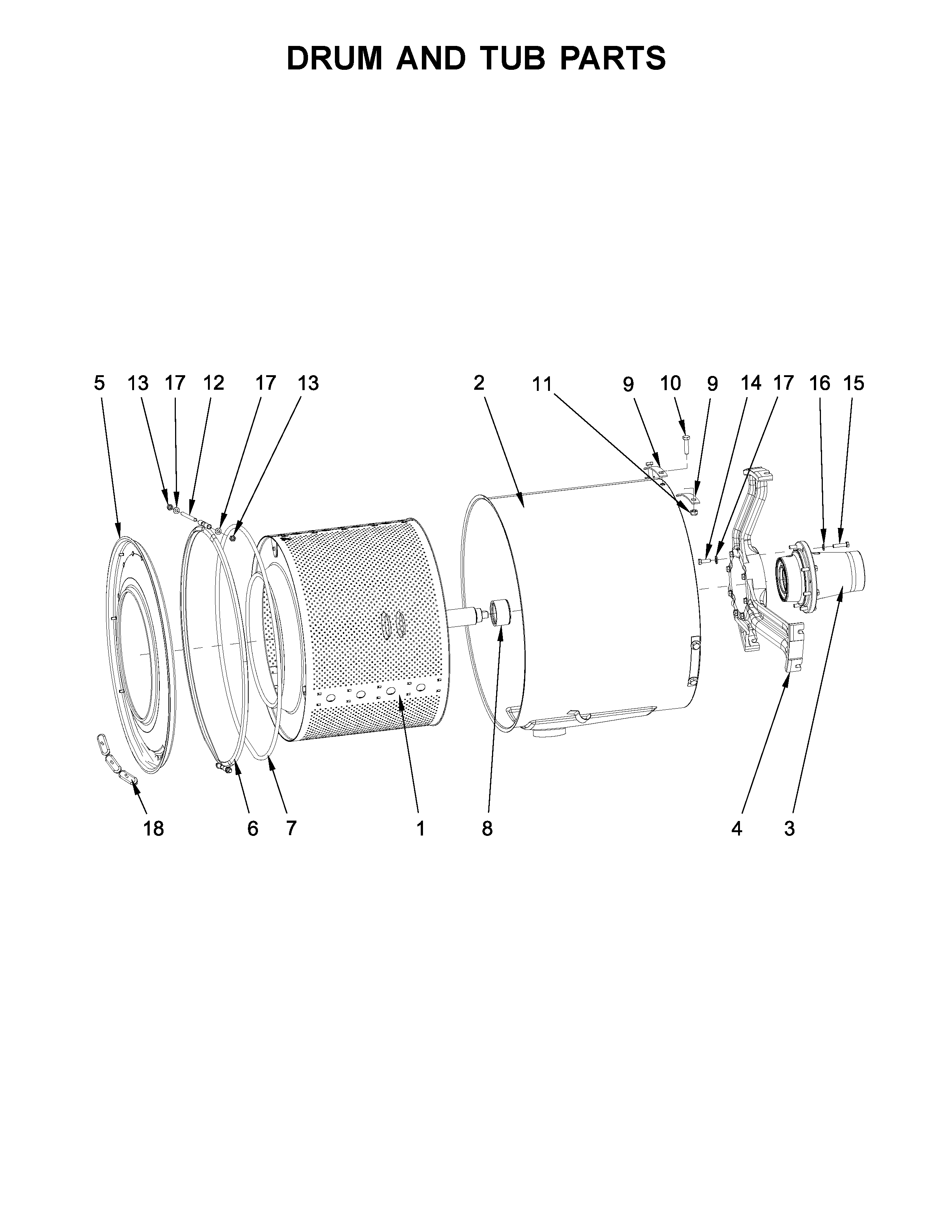Drum and tub parts