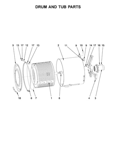 Drum and tub parts
