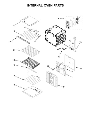 Internal oven parts