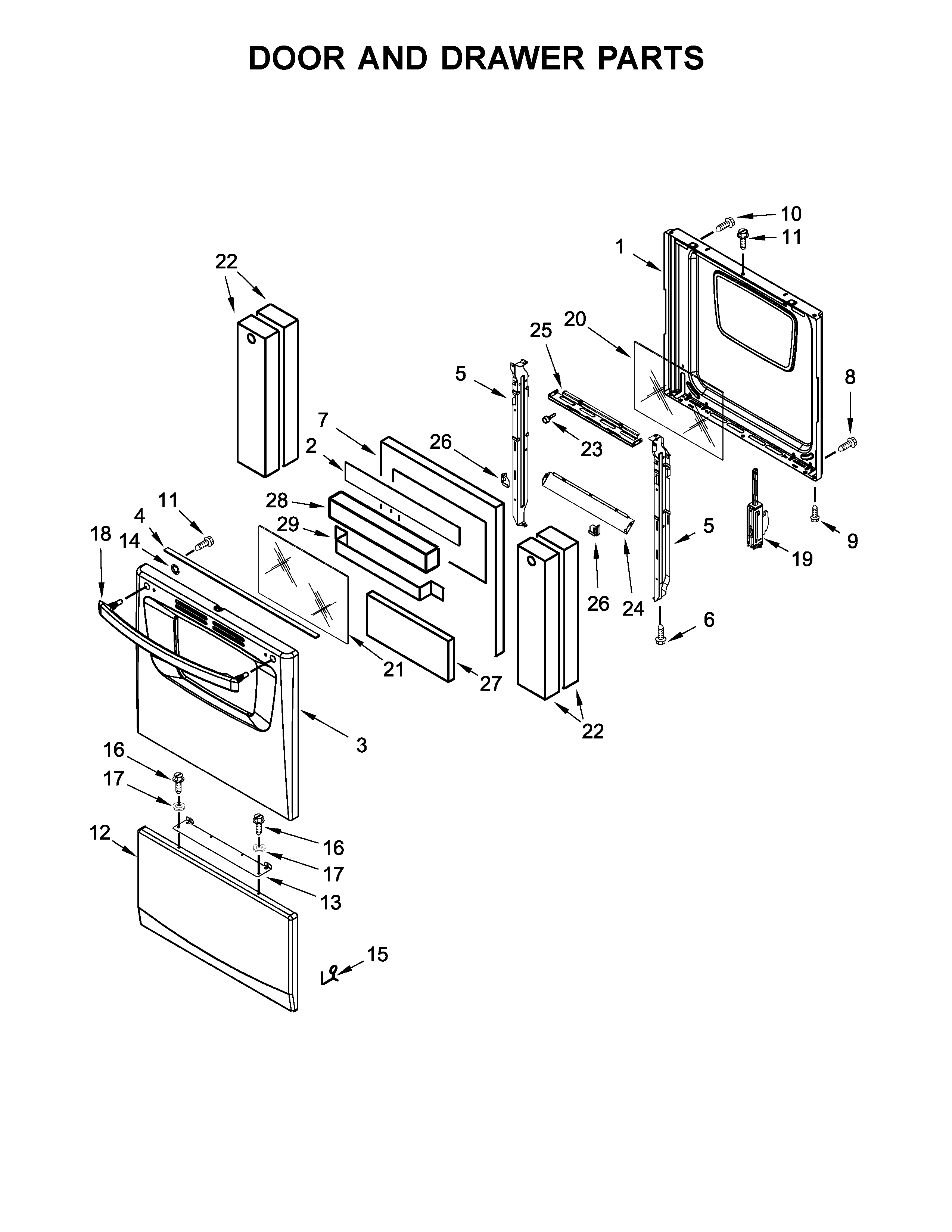 DOOR AND DRAWER PARTS