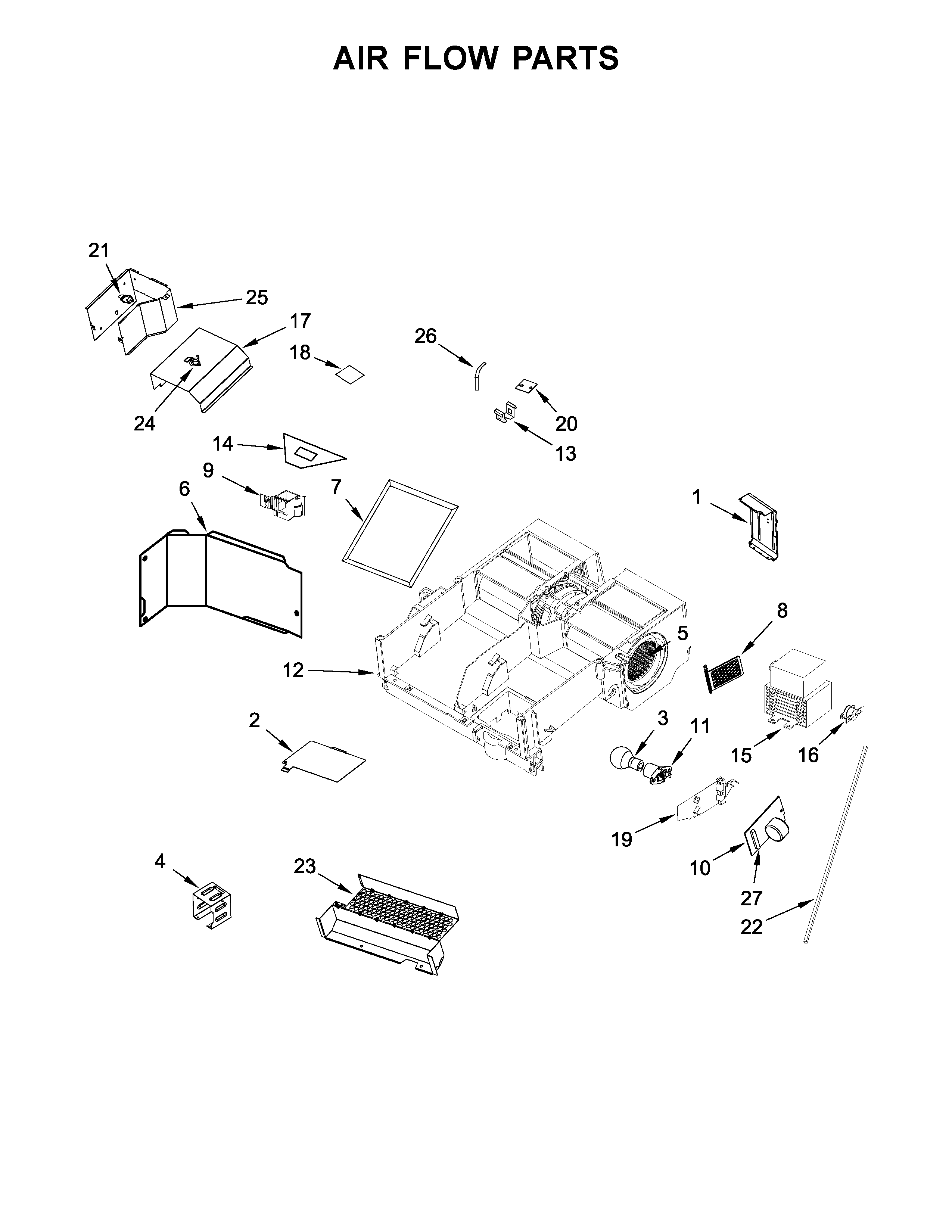 Air flow parts